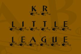 KR Little League Font