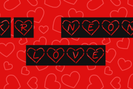 KR Neon Love Font