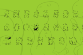 KR Nicky’s Dinos Font