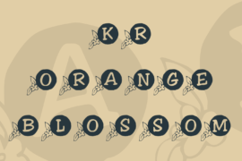 KR Orange Blossom Font