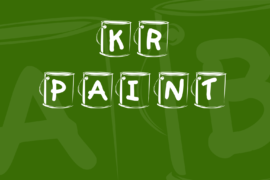 KR Paint Font