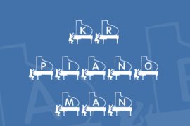 KR Piano Man Font