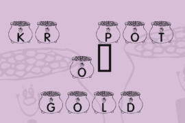 KR Pot O’ Gold Font