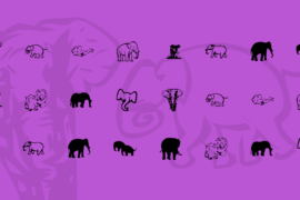KR Rachel’s Elephants Font