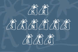 KR Santas Bag Font