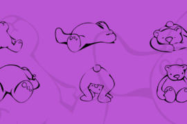 KR Scrap Teddies Font