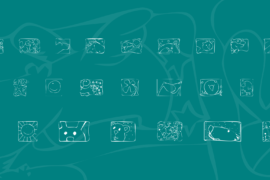 KR Scrappin Squares Font