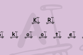KR Skooter Font