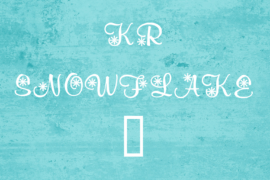 KR Snowflake 2 Font