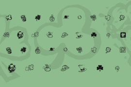 KR St Patricks Day Dings Font