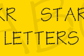 KR Star Letters Font