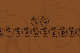 KR Strawberry Font