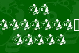 KR Sweatin’ Santa Font