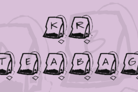 KR Teabag Font