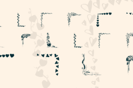 KR Valentine Borders Font