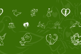 KR Valentines 2006 Three Font