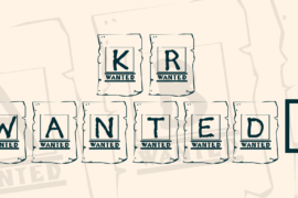 KR Wanted! Font