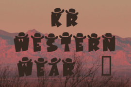 KR Western Wear 1 Font