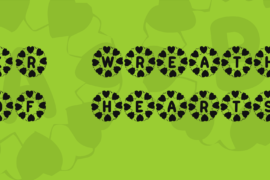 KR Wreath Of Hearts Font