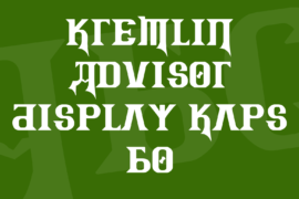 Kremlin Advisor Display Kaps Bo Font