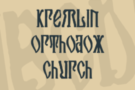 Kremlin Orthodox Church Font