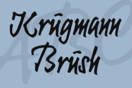 Krugmann Brush Font