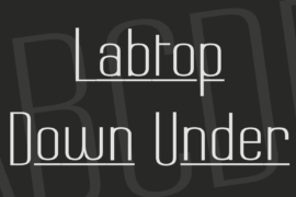 Labtop Down Under Font