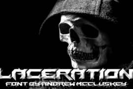 Laceration Font