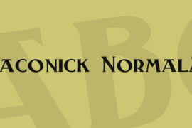 Laconick-NormalA Font