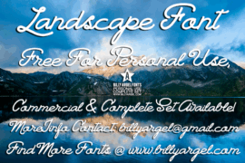 Landscape PERSONAL USE Font