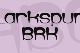 Larkspur BRK Font