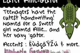 Later Allie-Gator Font