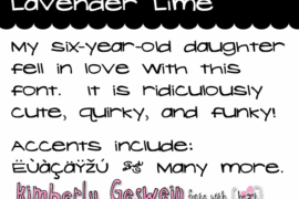 Lavender Lime Font