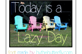 LazyDay Font