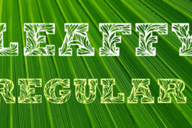 Leaffy Font