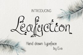 Leafyction Font