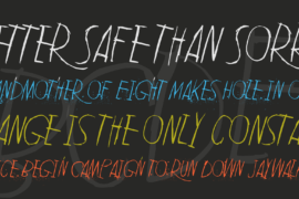 Lean on me Font Family