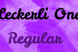 Leckerli One Font