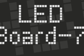 LED Board-7 Font
