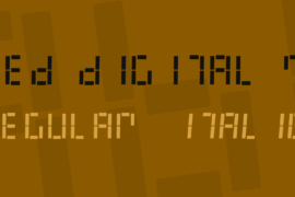 LED Digital 7 Font Family