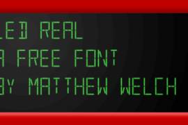 LED Font Family