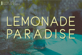 Lemonade Paradise Font