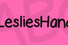 LesliesHand Font