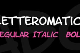LetterOMatic! Font Family