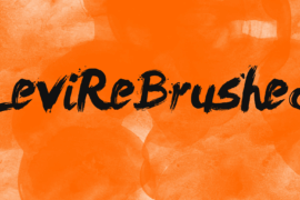 LeviReBrushed Font