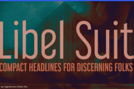 Libel Suit Font