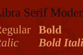 Libra Serif Modern Font Family