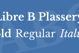 Libre B Plassery Font Family
