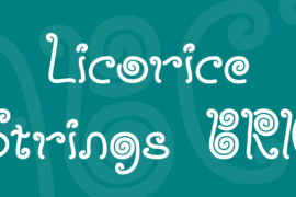 Licorice Strings BRK Font
