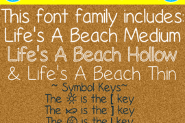 Life’s A Beach Font Family